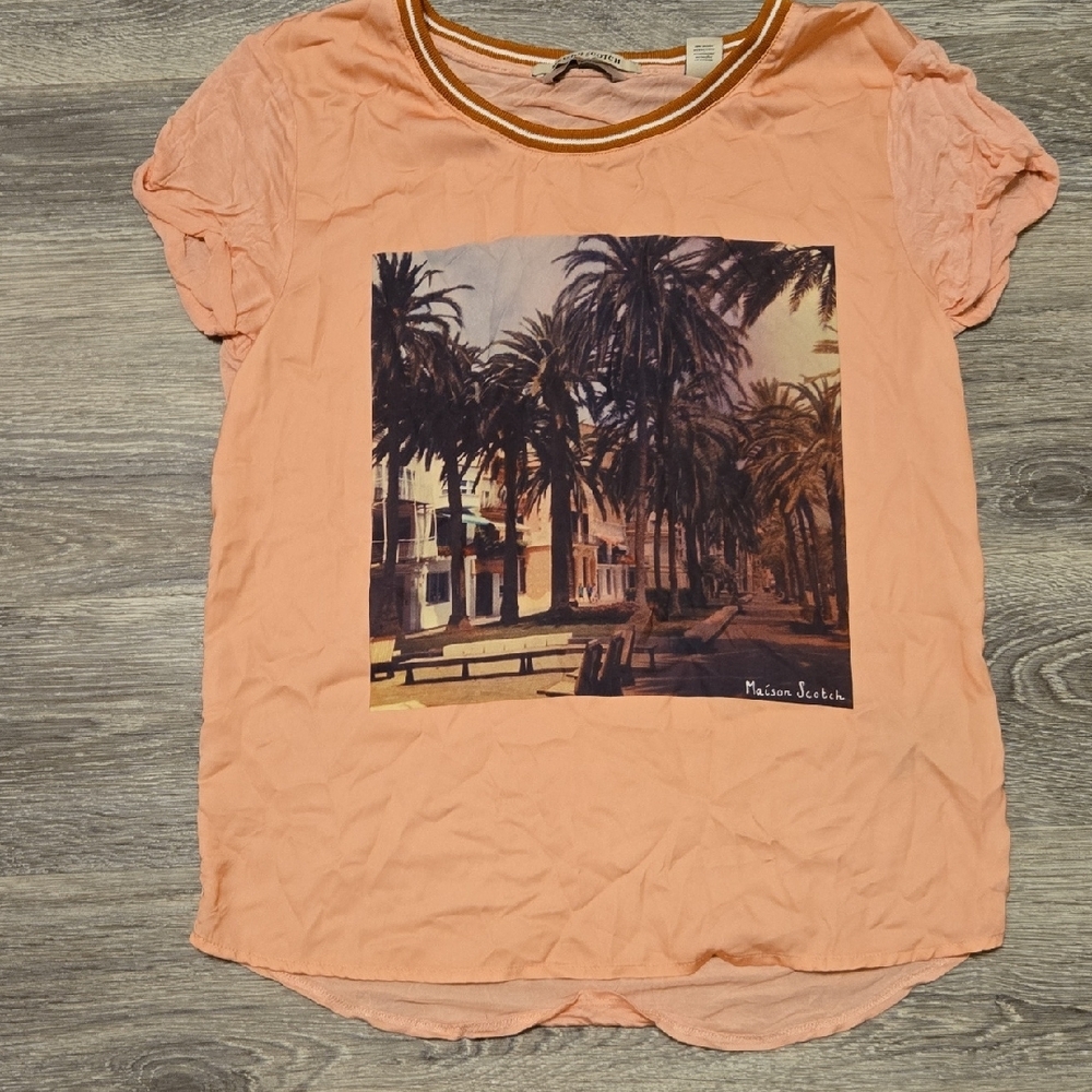 Maison Scotch Miami Deco Top Sz 1/smqll